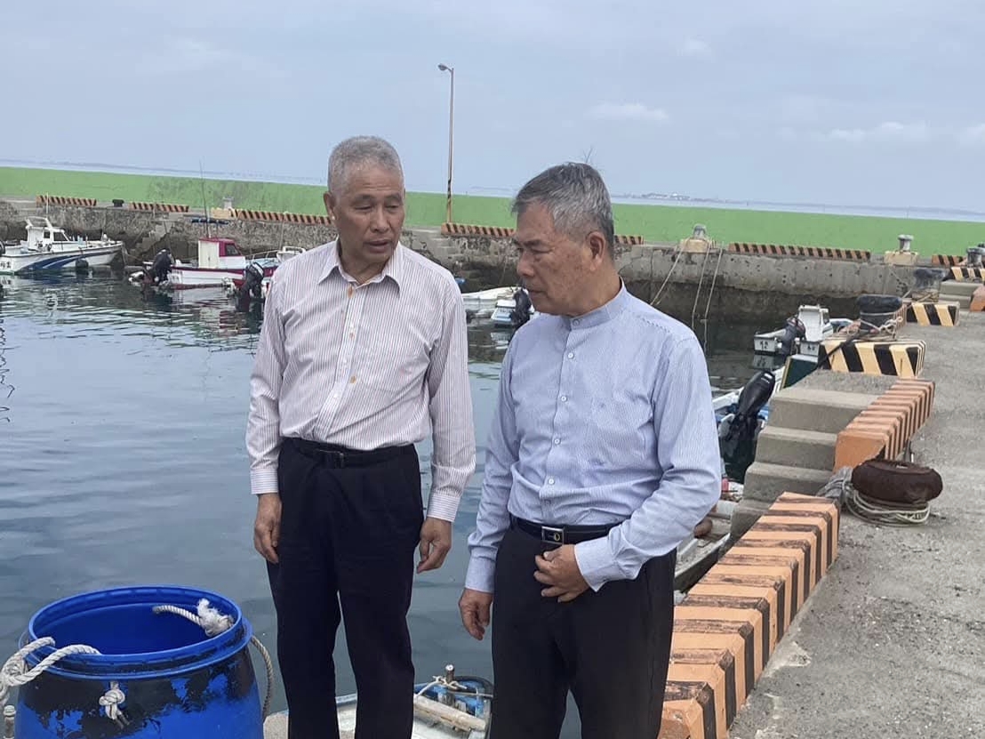前澎湖縣長候選人葉竹林籲強化重光漁港防護設施 盼納入漁港升級計畫