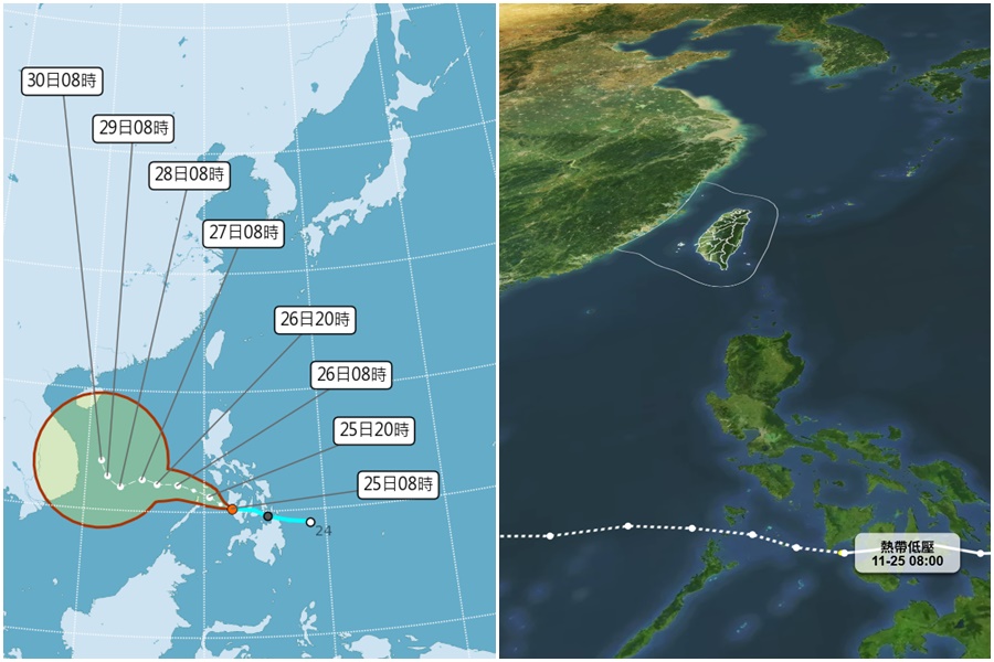 影音/1125北部、東北部及東部天氣涼有短暫雨 TD30恐成颱