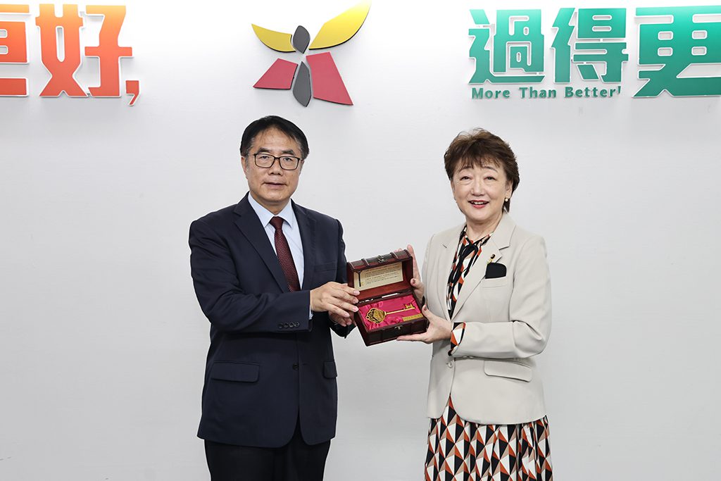 日仙台市長郡和子首度來訪　與黃偉哲共祈締盟20年友情長長久久
